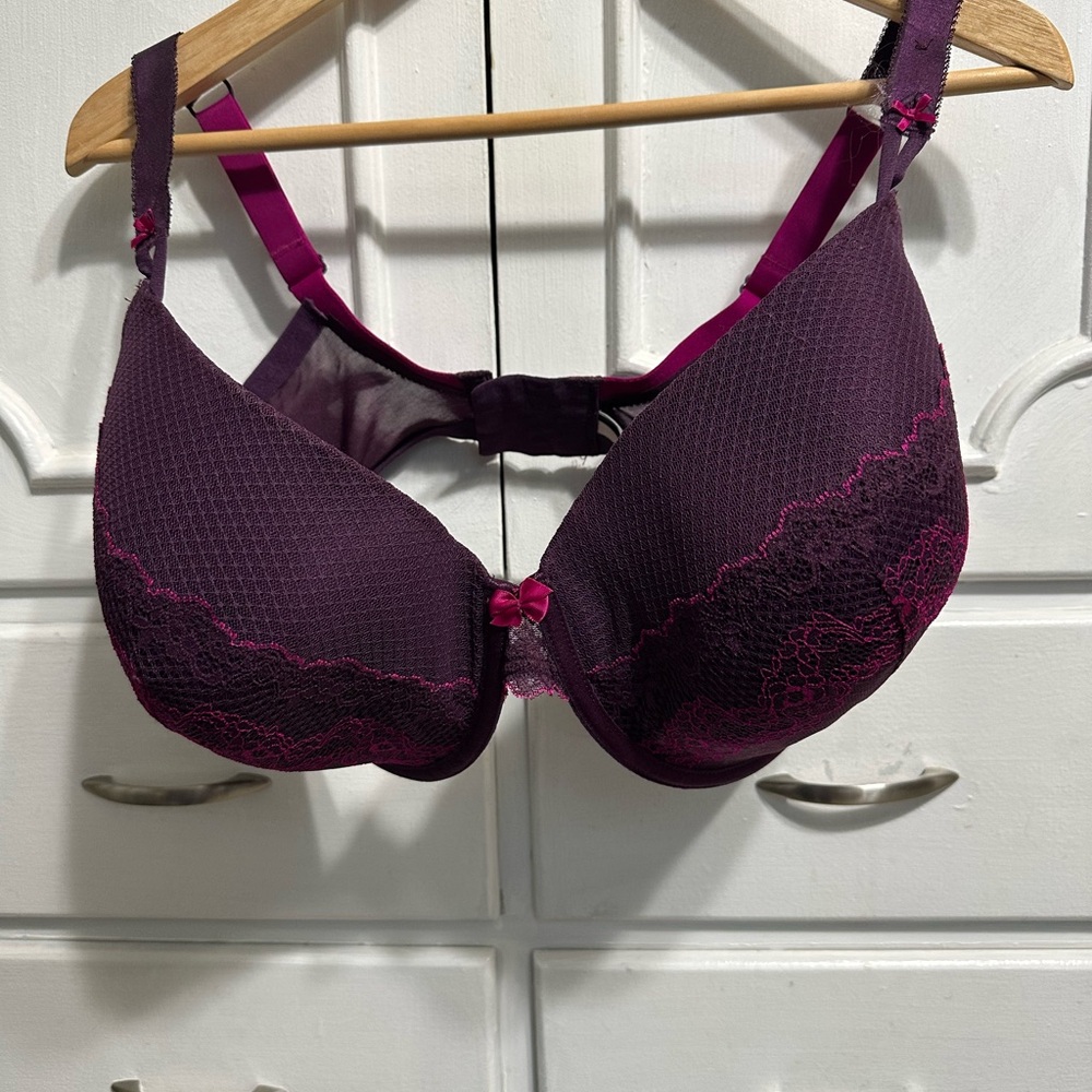 Marks and Spencer's Amy  Lace Underwire Bra in Deep Purple